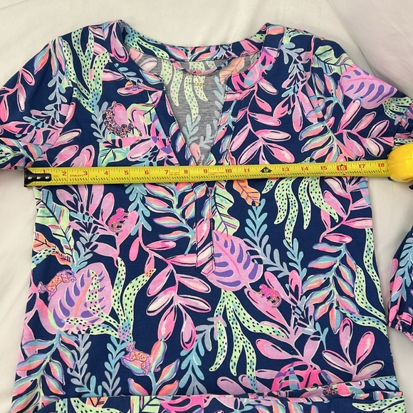 Lilly Pulitzer Kierna Knee Length Dress Oyster Bay Navy You’ve Been Spotted in S - Picture 10 of 11